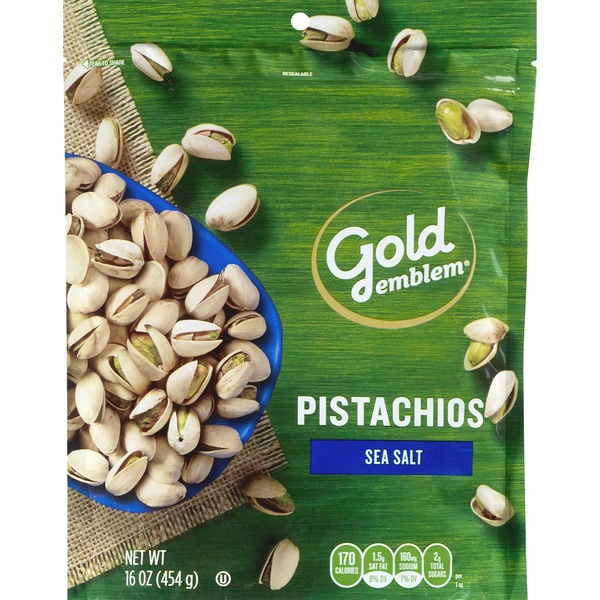 Gold Emblem California Pistachios Roasted & Salted With Sea Salt