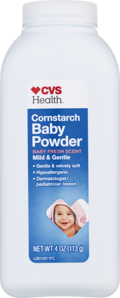 CVS Health Cornstarch Baby Powder Fresh Scent, 4 OZ