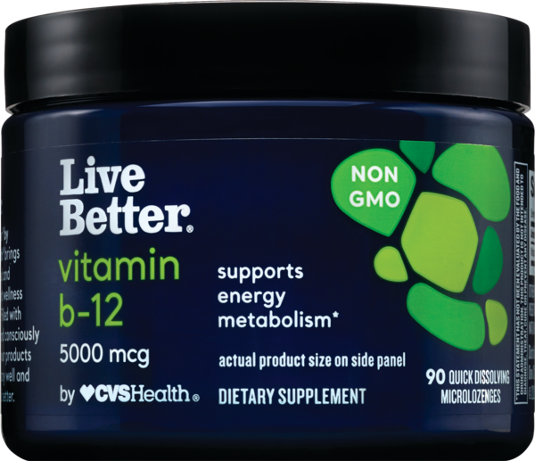 Live Better Vitamin B-12 5000mcg, 90 CT