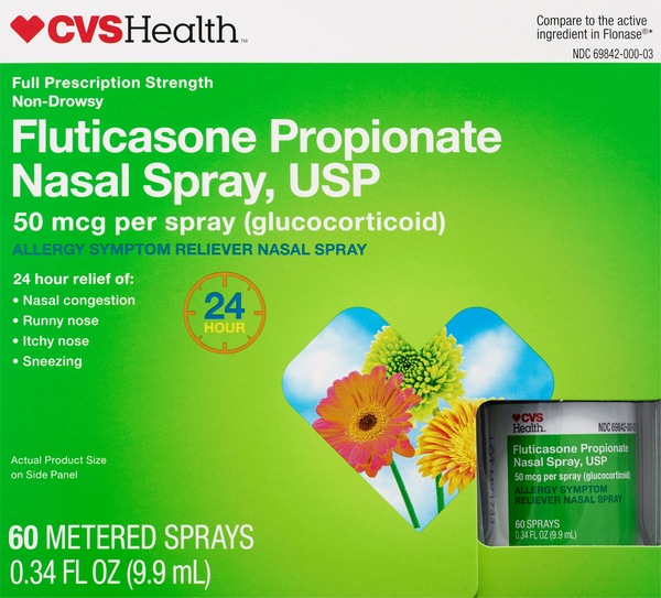 CVS Health Fluticasone Nasal Spray 60 Metered Sprays, 50 mcg