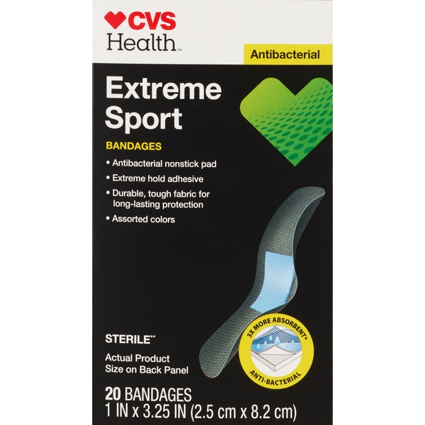 CVS Health Extreme Sport Bandages Assorted, 20CT
