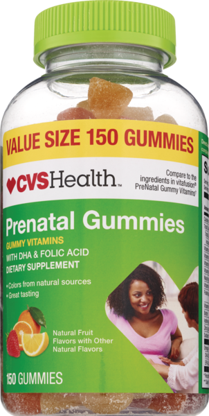 CVS Health Prenatal Fruit Flavored Gummies, 150CT