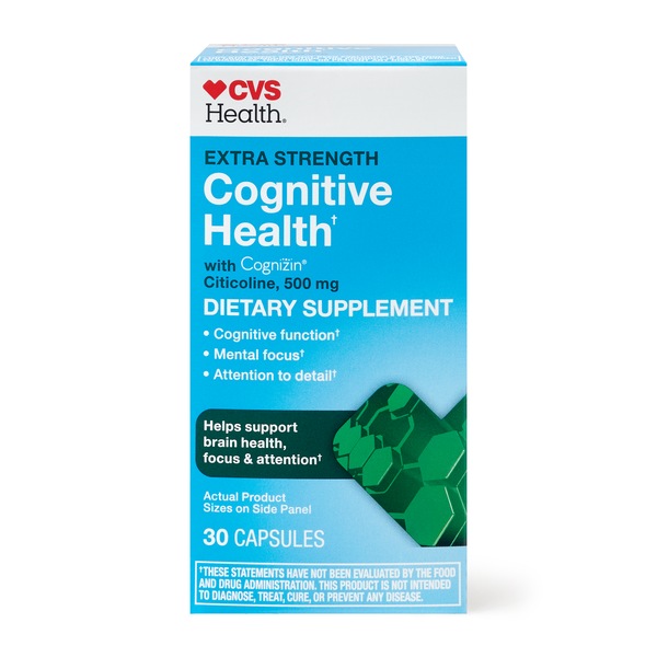 CVS Cognitive Health Cognizin Citicoline 500mg XStr Capsules
