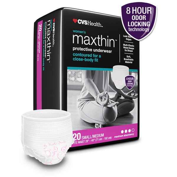 CVS Health Women's Maxthin Protective Underwear Maximum Absorbency