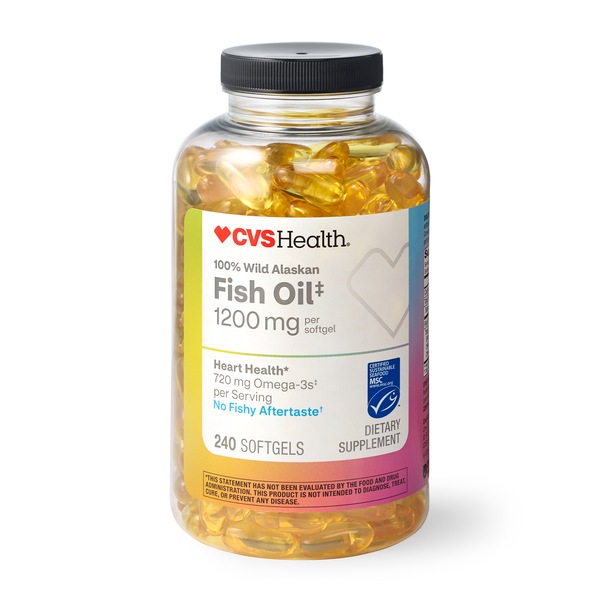 CVS Fish Oil 1200mg/720mg Total Omega-3 Softgels