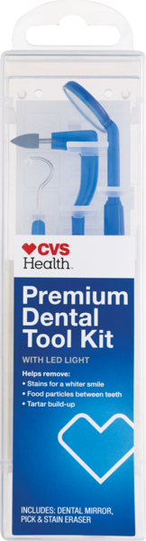 CVS Health Premium Dental Tool Kit with LED Light