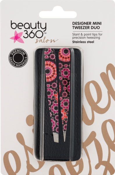 Beauty 360 Designer Mini Tweezer Duo