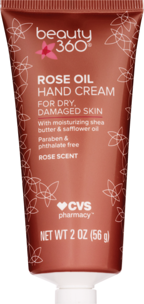 Beauty 360 Rose Oil Hand Cream, 2 OZ