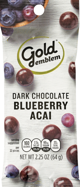 Gold Emblem Dark Chocolate Blueberry Acai, 2.25 OZ