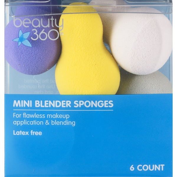 Beauty 360 Mini Blender Sponges, 6CT