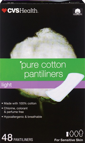 CVS Live Better Organic Cotton Pantiliners, Light