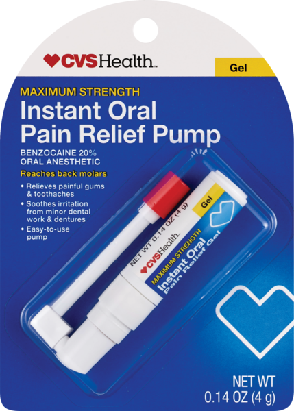 CVS Health Instant Oral Pain Relief Pump, Maxium Strength, .14 oz