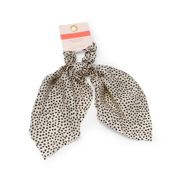 GSQ By GlamSquad Scarf Scrunchi Knotted Print Pattern