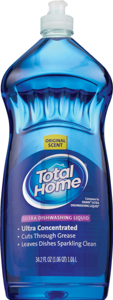 Total Home Ultra Dishwashing Liquid Soap, 34.2 OZ