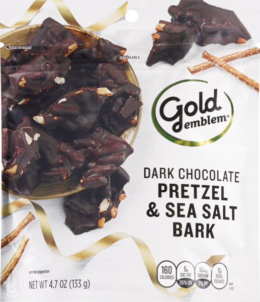 Gold Emblem Dark Chocolate Pretzel & Sea Salt Bark, 4.7 OZ
