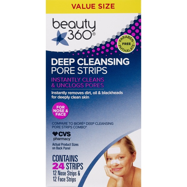 Beauty 360 Pore Strips Deep Cleaning Combo Nose&Face