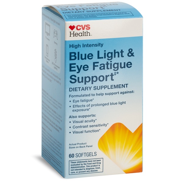 CVS Health High Intensity Blue Light & Eye Fatigue Support, 60 CT