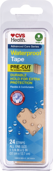 CVS Health Waterproof pre-cut Tape 24 CT