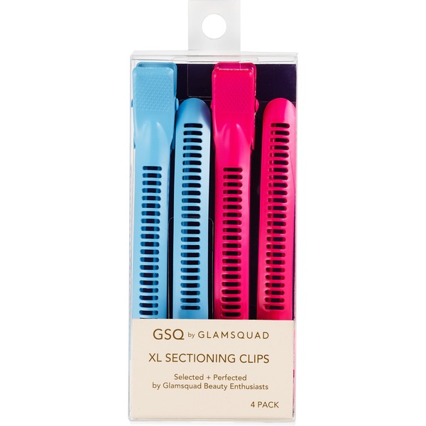 GSQ By GlamSquad Hair Clips Sectioning XL Metal 4-Pack