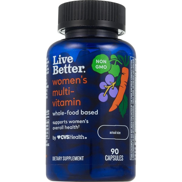 Live Better Women's Multivitamin, Whole Food Based, 90 CT