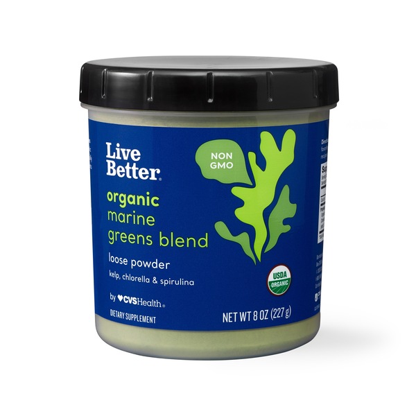 Live Better Marine Greens Blend, loose powder, 8 OZ