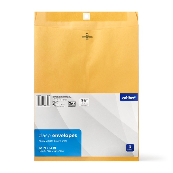 Caliber Clasp Envelopes 10in x 13in