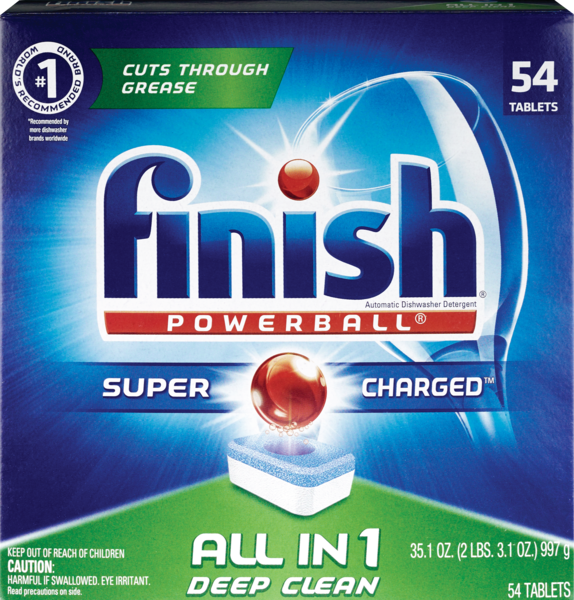 Finish All In 1 Powerball Tabs, 54CT