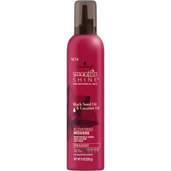 Smooth 'N Shine Straight Bodifying Mousse, 9 OZ