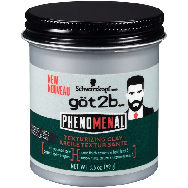 Schwarzkopf Got2b PhenoMENal Texturizing Clay, 3.5 OZ