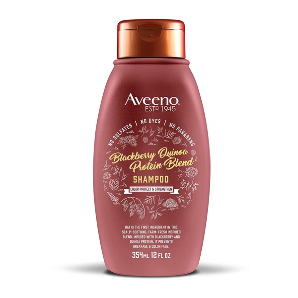 Aveeno Color Protect & Strengthen+ Blackberry & Quinoa Shampoo, 12 OZ