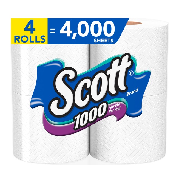Scott 1000 Sheets Per Roll Toilet Paper, Bath Tissue