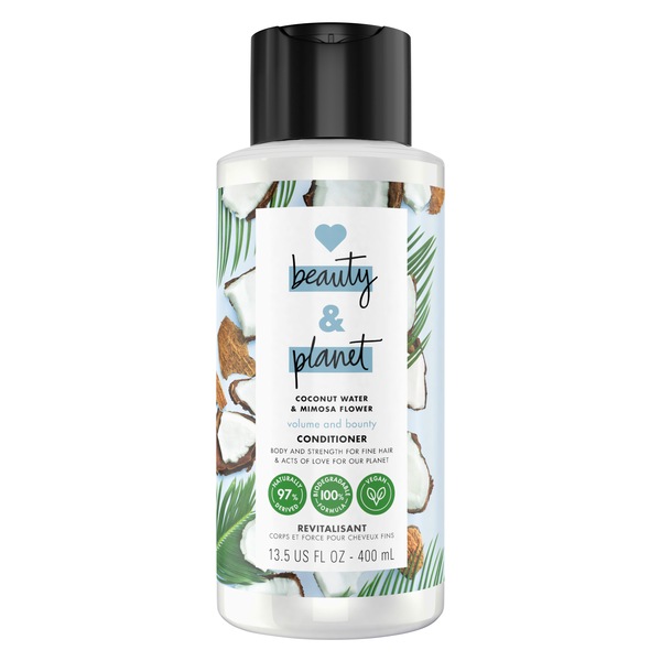 Love Beauty And Planet Volume and Bounty Coconut Water & Mimosa Flower Shampoo, 13.5 OZ