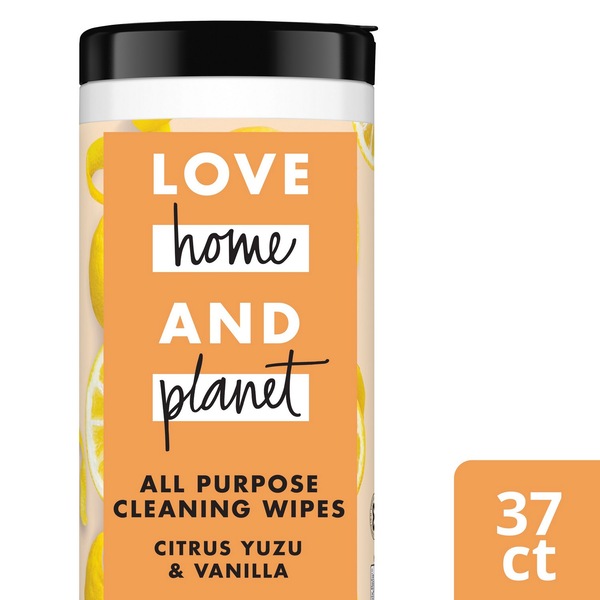 Love Home and Planet Multi-Purpose Cleaning Wipes, 37 CT