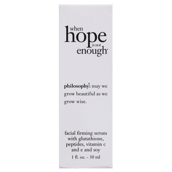 Philosophy When Hope is Not Enough Facial Firming Serum, 1 OZ