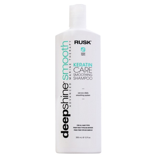 Rusk Deepshine Smooth Keratin Care Smoothing Shampoo, 12 OZ