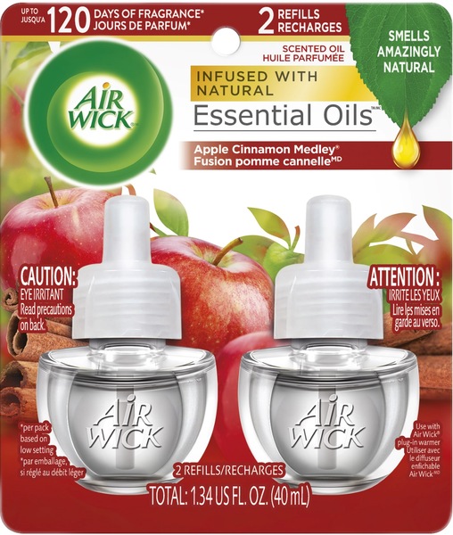 Air Wick Scented Oil Twin Refill, Apple Cinnamon Medley