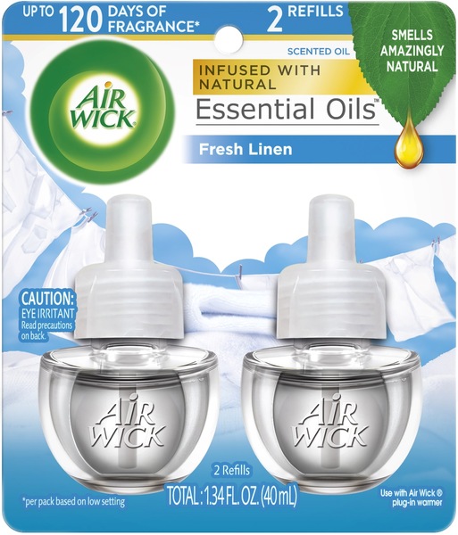 Air Wick Scented Oil Twin Refill, Fresh Linen