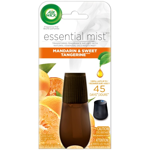 Air Wick Essential Mist Refill, Mandarin & Sweet Tangerine, 0.67