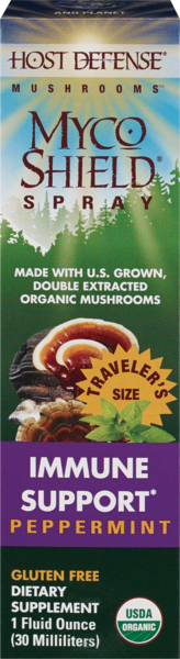 Host Defense Mushrooms MycoShield Spray Peppermint, 1 OZ