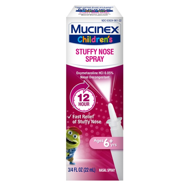 MUCINEX Children`s Stuffy Nose Nasal Spray - 24/.75 OZ.