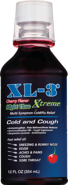 XL-3 Day Time Cold Medicine | Non-Drowsy Cold & Flu Relief