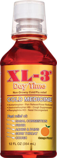 XL-3 Night Time Cold Medicine | Non-Drowsy Cold & Flu Relief