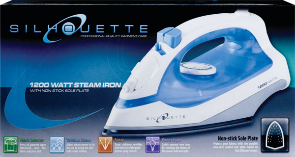 Silhouette 1200 Watt Steam/Dry Iron