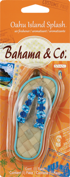 Oahu island Splash Bahama & Co Beach Breeze Air Freshener