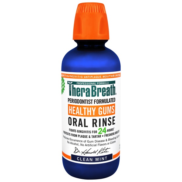 Therabreath 24-Hour Healthy Gums Oral Rinse Mouthwash, 16.0 fl OZ