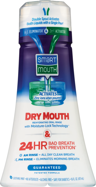 SmartMouth Dry Mouth Activated Oral Rinse, 16 OZ