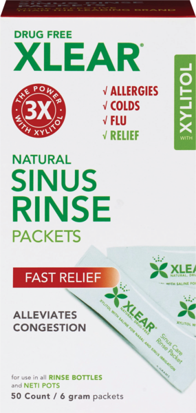 Xlear Natural Sinus Rinse Packets, 50 CT