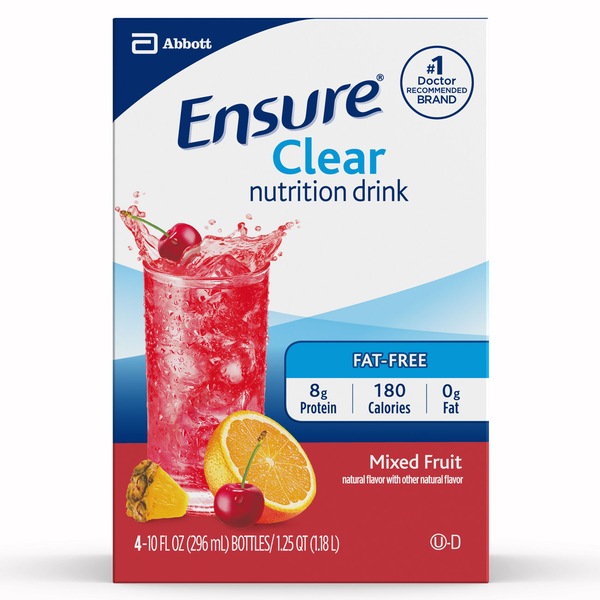 ENSURE CLEAR MIXED FRUIT NUTRITION DRINK 4PK