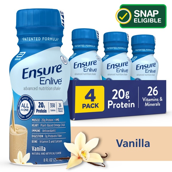 Ensure Enlive Meal Replacement Shake Ready-to-Drink 8 fl oz, 4CT