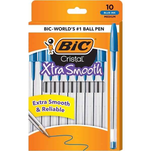 BIC Cristal Xtra Smooth Medium Point Ball Pen